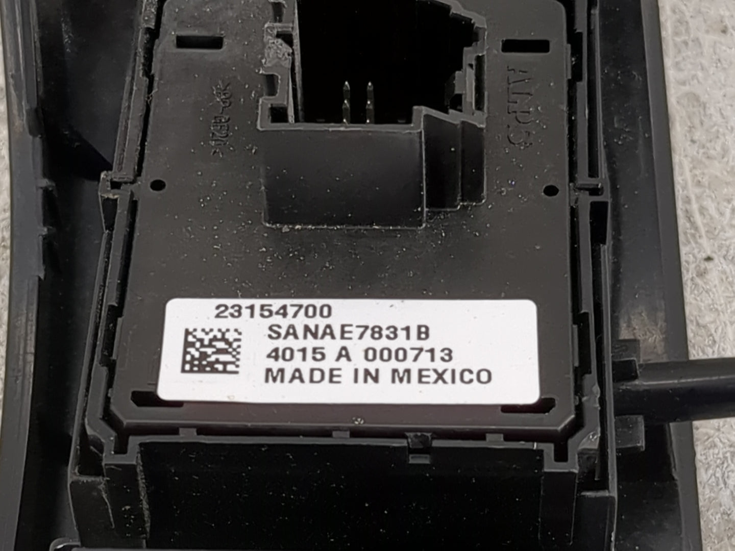 2014-2019 Chevrolet Silverado 1500 Master Power Window Switch Replacement Driver Side Left P/N:23154700 SANAE7831B Fits OEM 