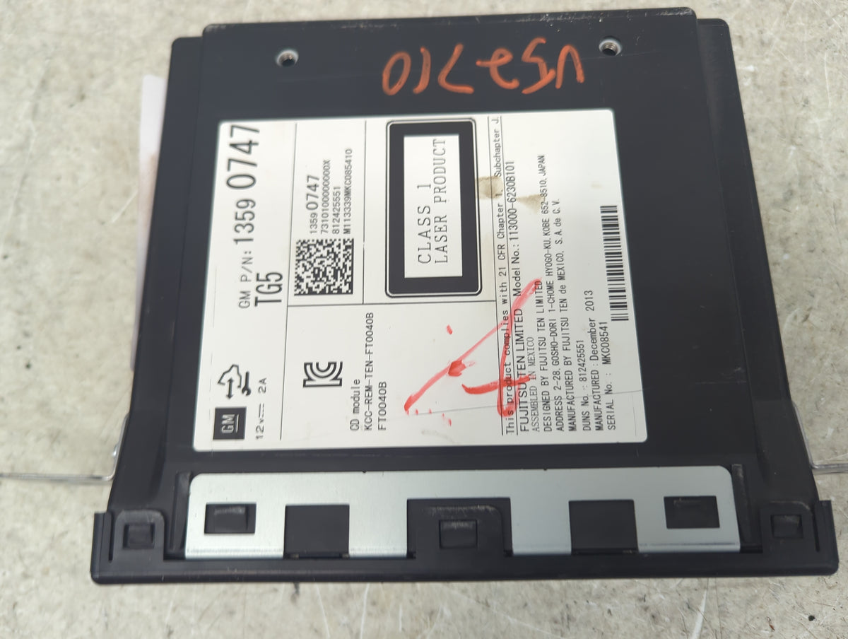 2014-2014 Chevrolet Silverado 1500 Radio Cd Changer - Oemusedautoparts1.com