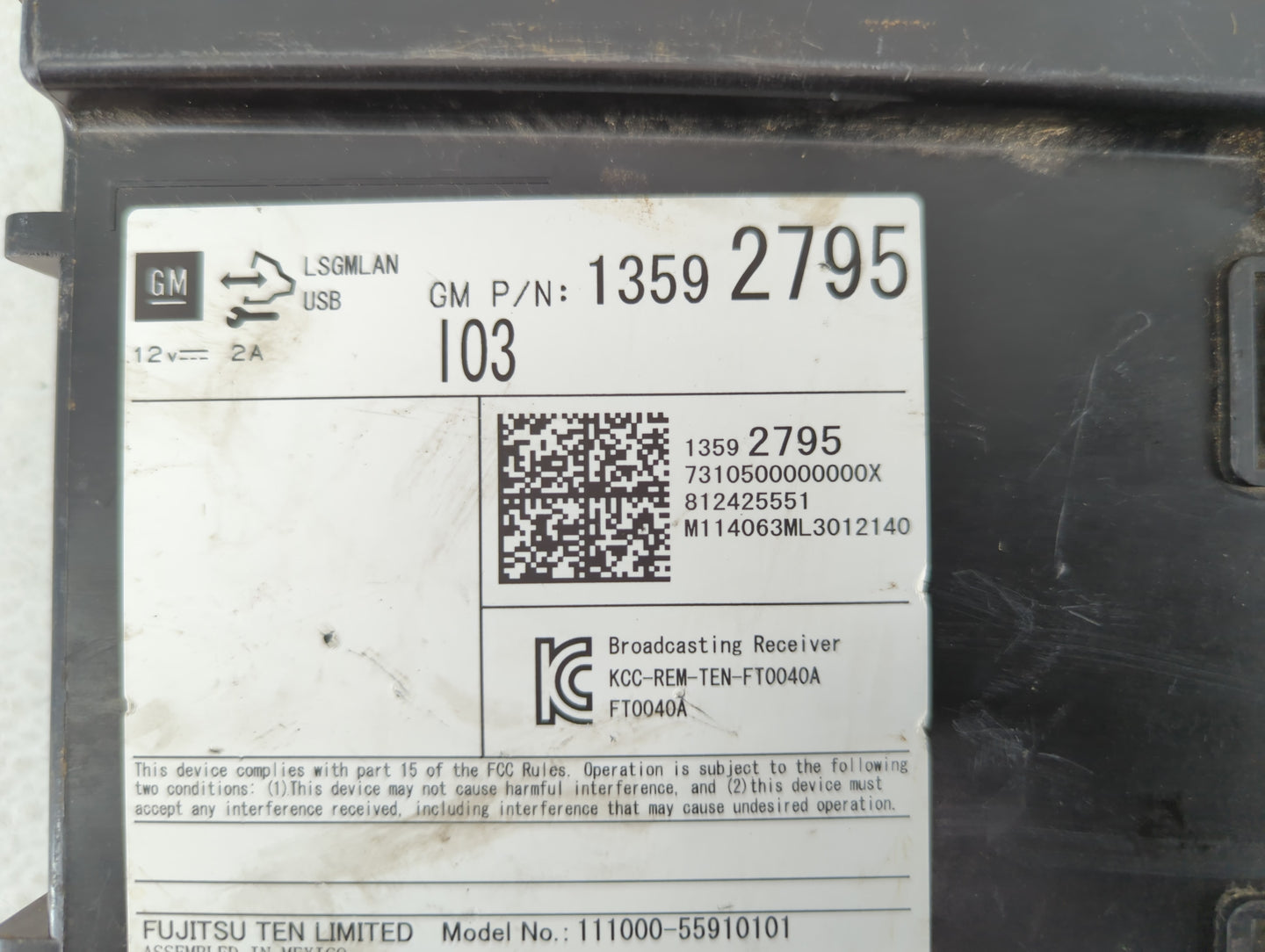2014-2014 Chevrolet Silverado 1500 Am Fm Cd Player Radio Receiver - Oemusedautoparts1.com