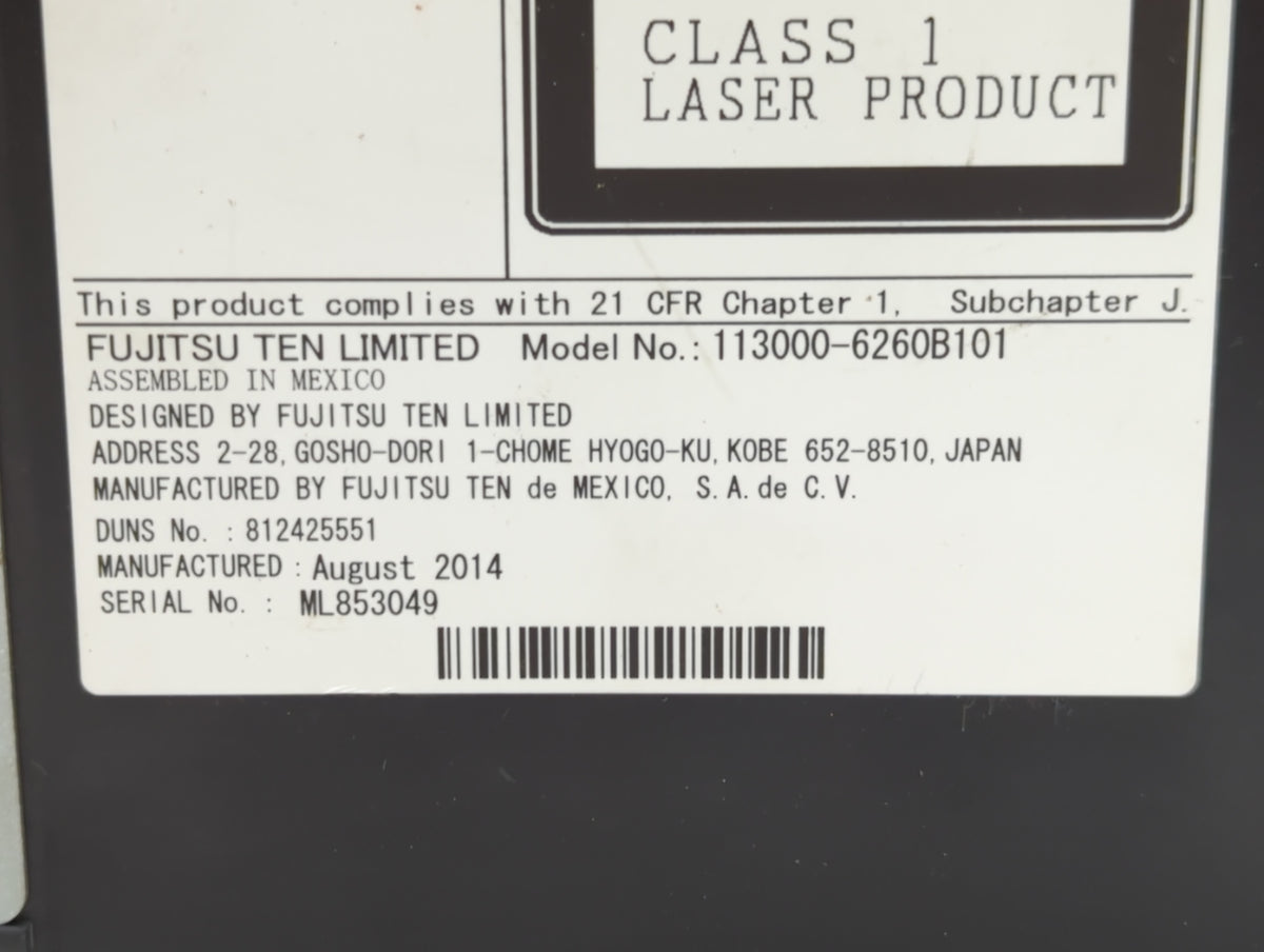 2014-2014 Chevrolet Silverado 1500 Am Fm Cd Player Radio Receiver 610023 - Oemusedautoparts1.com