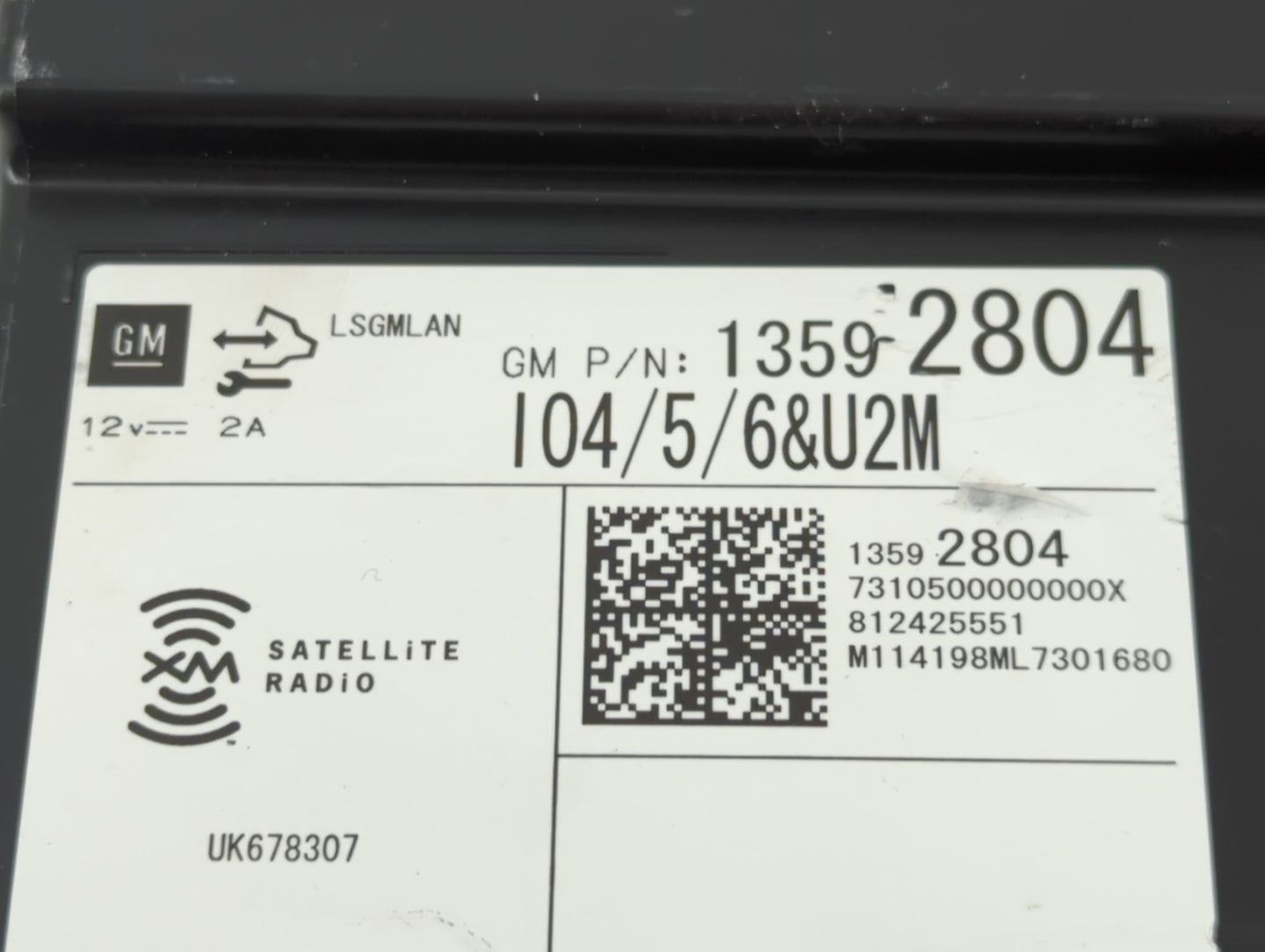 2014 Chevrolet Silverado 1500 Radio AM FM Cd Player Receiver Replacement P/N:13592804 Fits Fits 2013 2015 OEM Used Auto Part