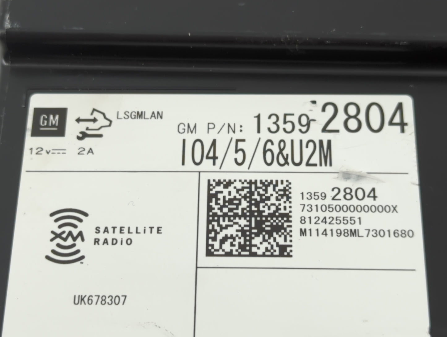 2014 Chevrolet Silverado 1500 Radio AM FM Cd Player Receiver Replacement P/N:13592804 Fits Fits 2013 2015 OEM Used Auto Part