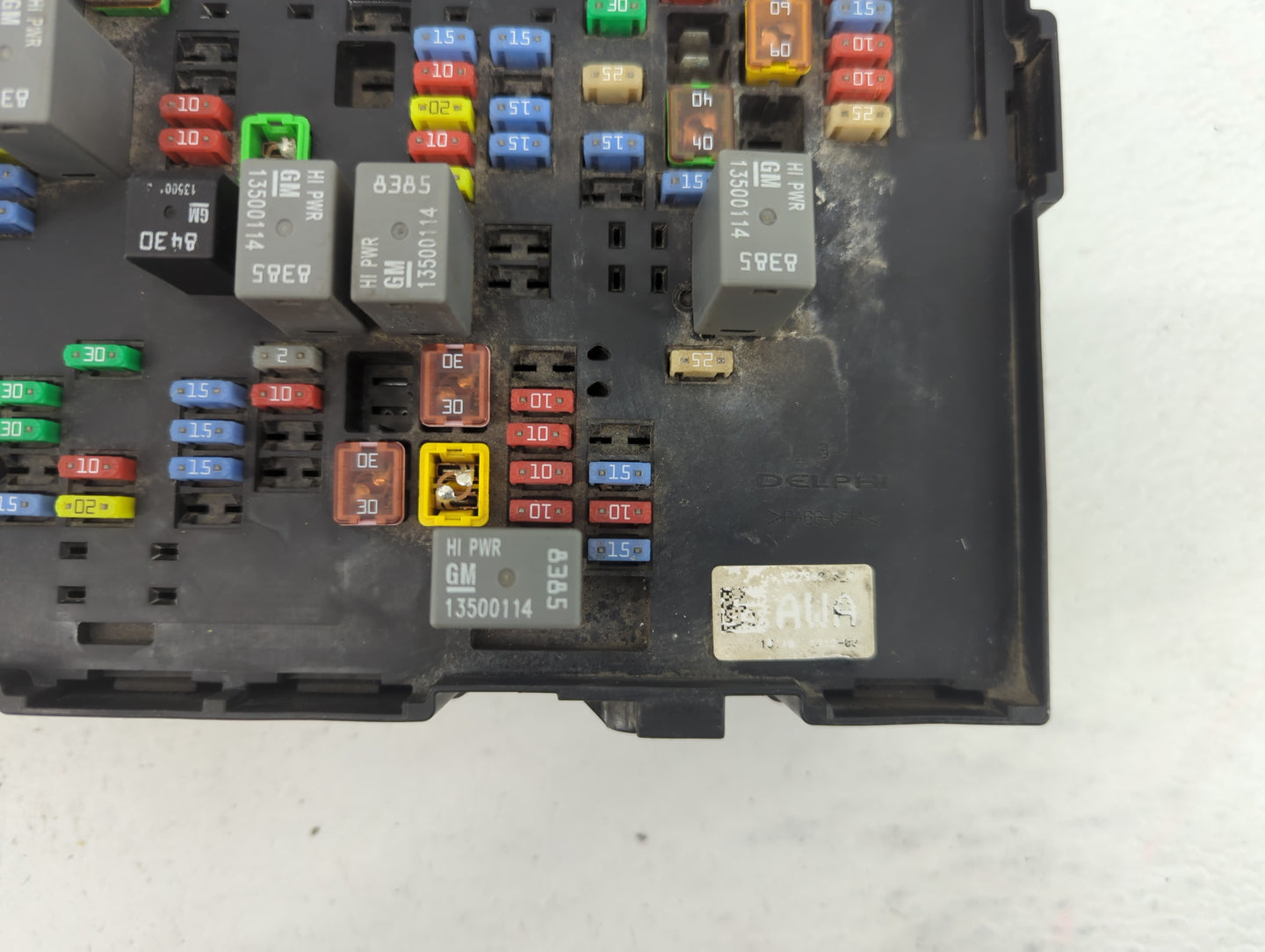 2014 Chevrolet Silverado 2500 Fusebox Fuse Box Panel Relay Module P/N:22798215 Fits Fits 2010 2011 2012 2013 OEM Used Auto P