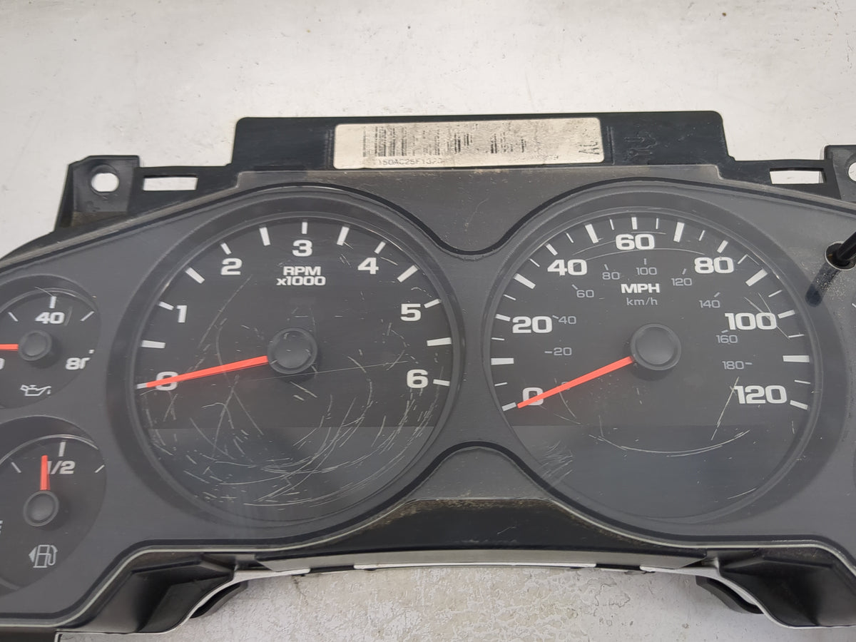 2008-2009 Chevrolet Silverado 2500 Instrument Cluster Speedometer Gauges P/N:28330570 6031615 Miles: Fits OEM Used Auto Part