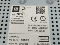 2014 Chevrolet Sonic Radio AM FM Cd Player Receiver Replacement P/N:95407055 Fits OEM Used Auto Parts - Oemusedautoparts1.co