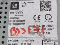 2014 Chevrolet Sonic Radio AM FM Cd Player Receiver Replacement P/N:95365929 Fits OEM Used Auto Parts - Oemusedautoparts1.co