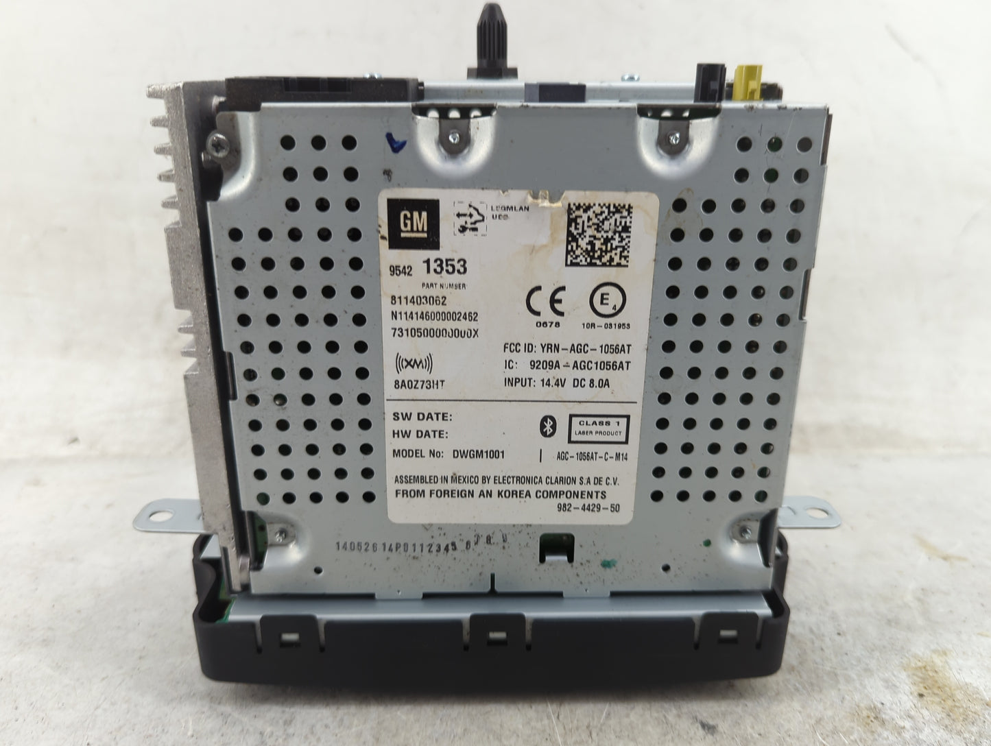 2014 Chevrolet Sonic Radio AM FM Cd Player Receiver Replacement Fits OEM Used Auto Parts - Oemusedautoparts1.com