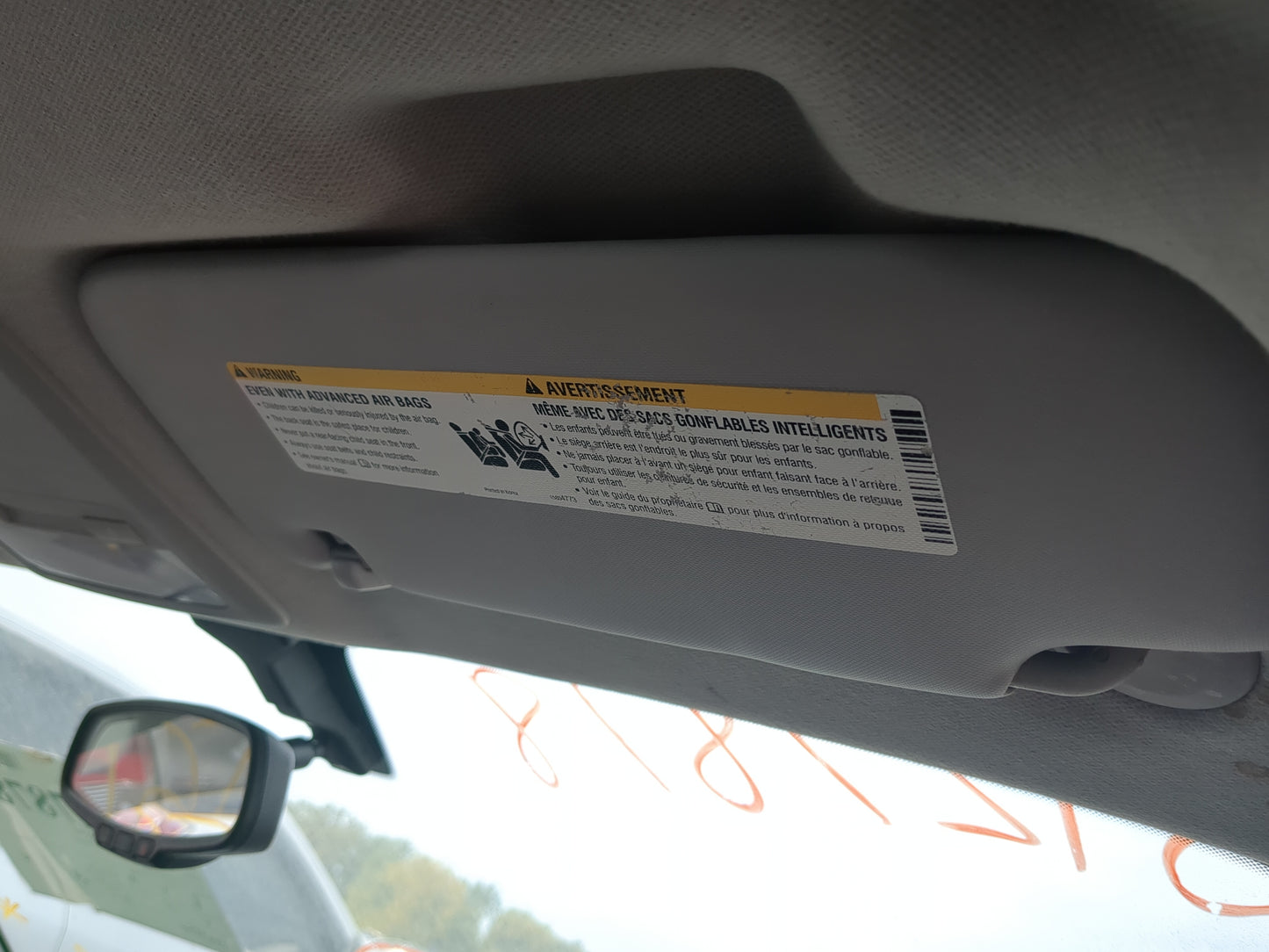 2012-2019 Chevrolet Sonic Sun Visor Shade Replacement Passenger Right Mirror Fits Fits 2012 2013 2014 2015 2016 2017 2018 20