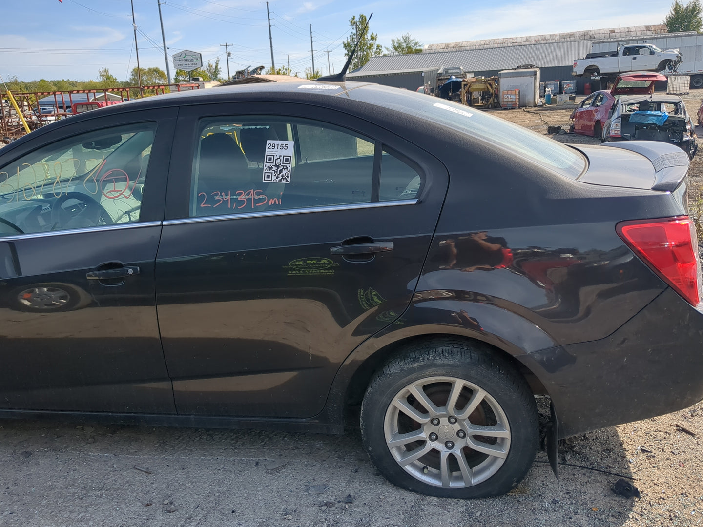 2012-2019 Chevrolet Sonic Driver Rear Door Oem - Oemusedautoparts1.com