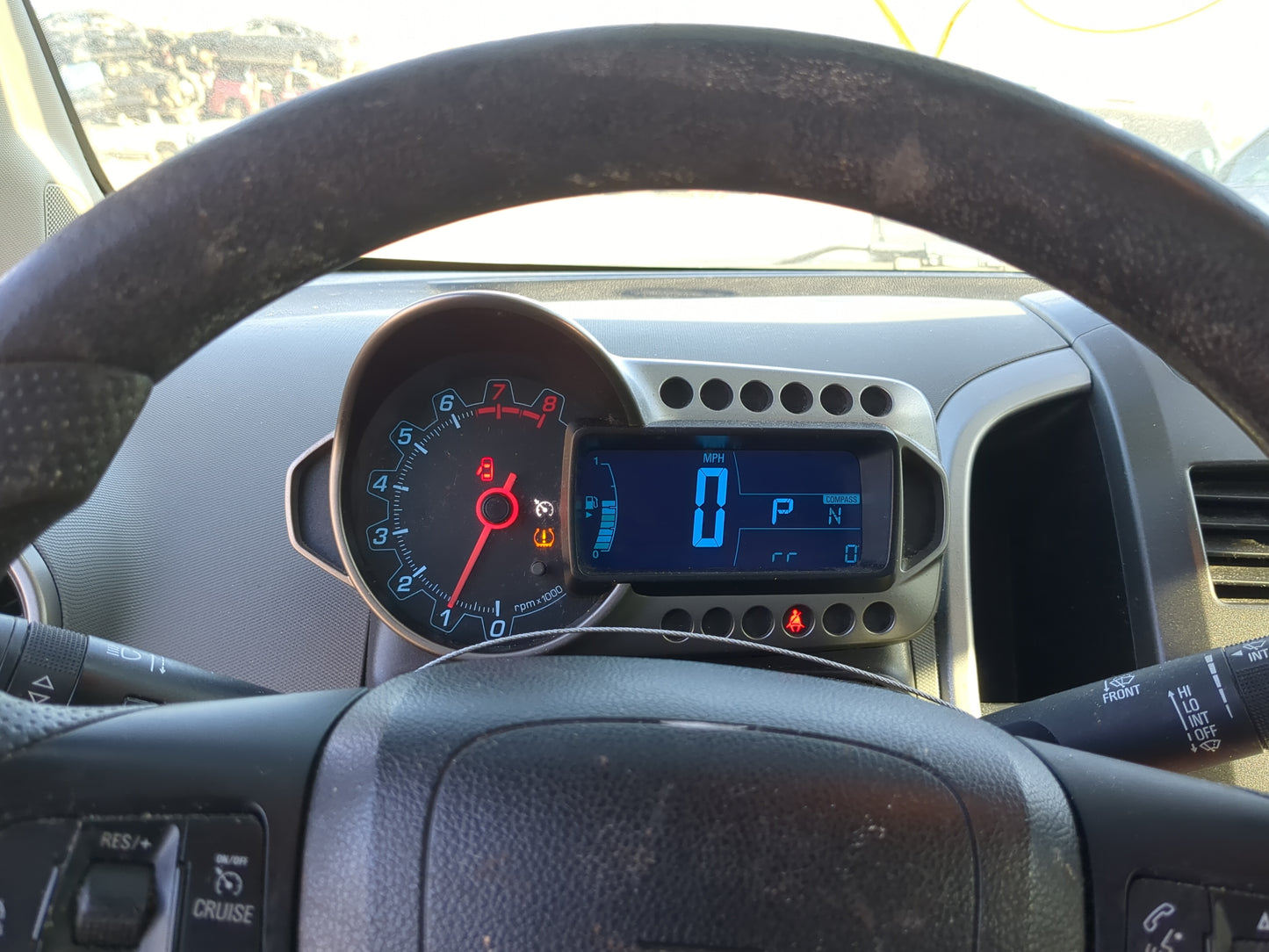 2013-2014 Chevrolet Sonic Instrument Cluster Speedometer Gauges Miles:206K Fits Fits 2013 2014 OEM Used Auto Parts - Oemused