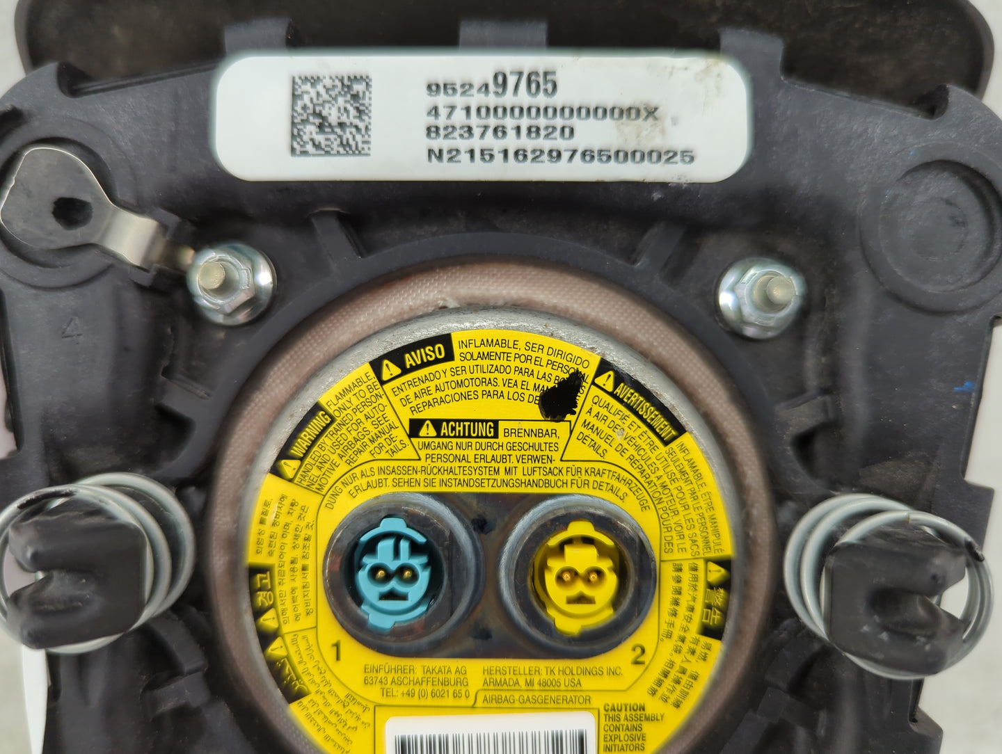 2014-2019 Chevrolet Sonic Air Bag Driver Left Steering Wheel Mounted P/N:95249765 Fits Fits 2014 2015 2016 2017 2018 2019 OE