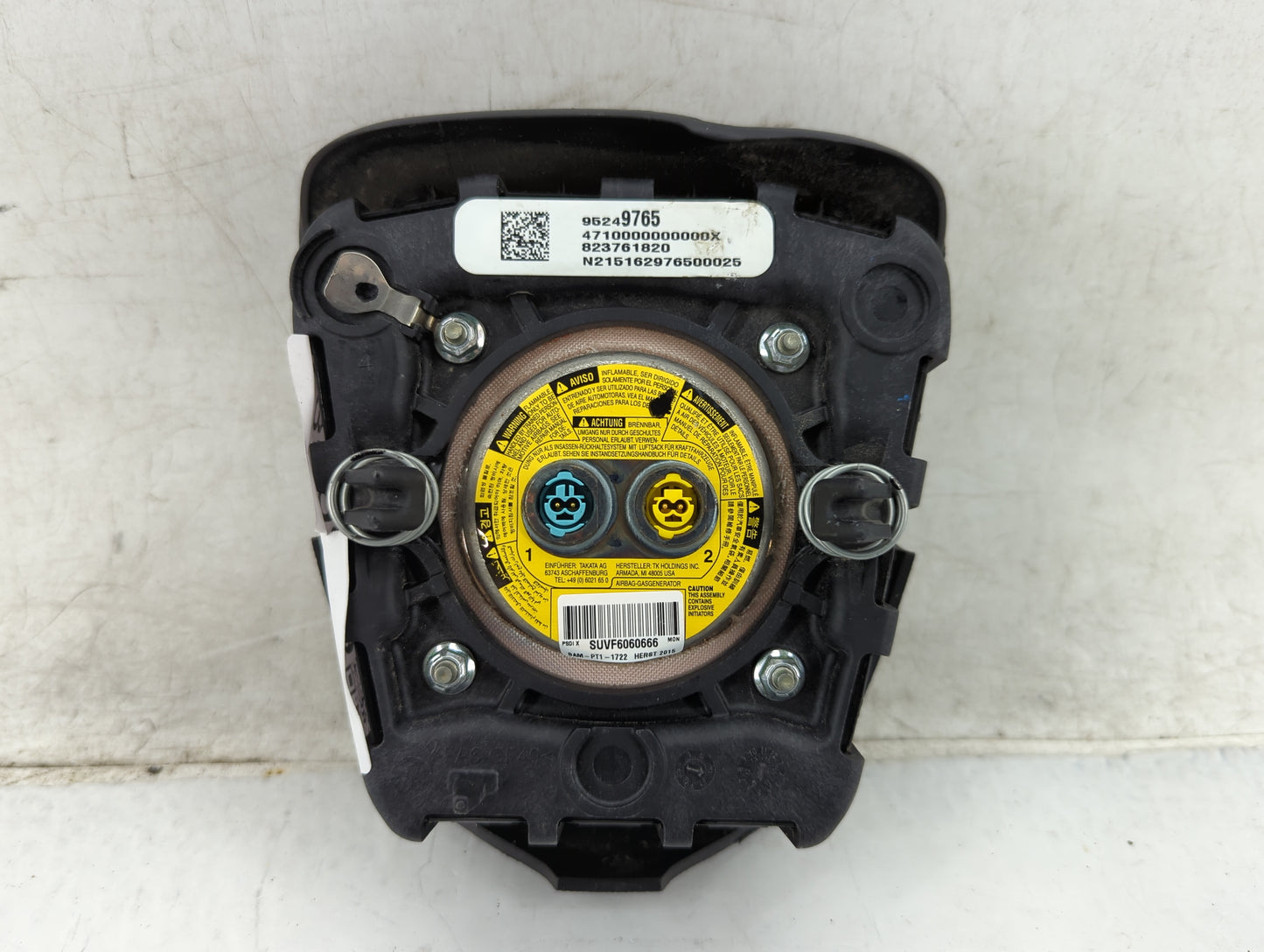 2014-2019 Chevrolet Sonic Air Bag Driver Left Steering Wheel Mounted P/N:95249765 Fits Fits 2014 2015 2016 2017 2018 2019 OE