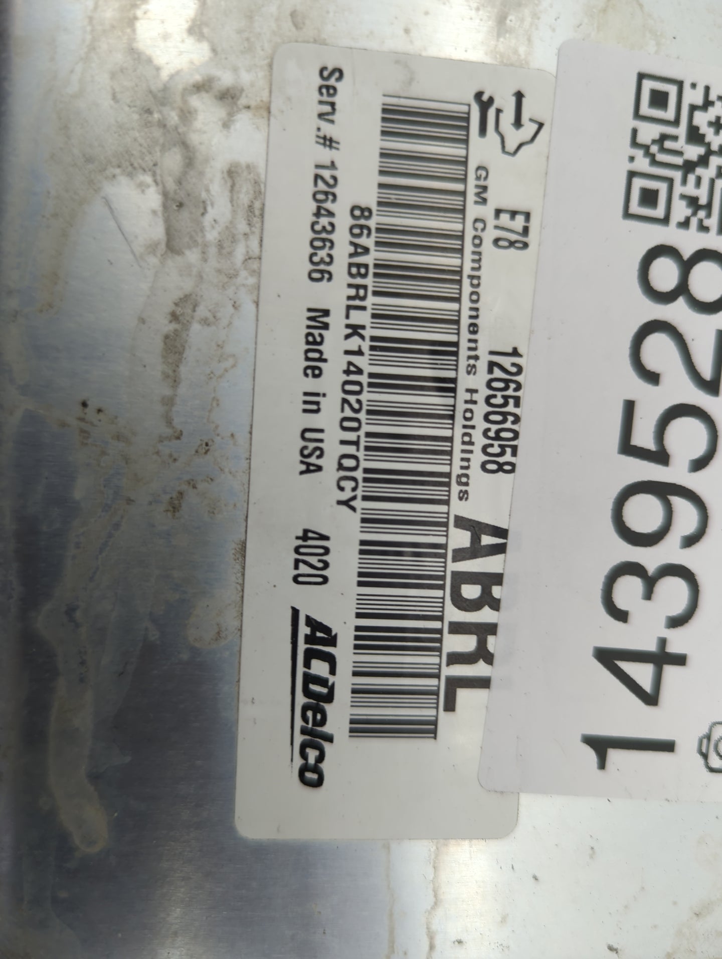 2012-2016 Chevrolet Sonic PCM Engine Control Computer ECU ECM PCU OEM P/N:12656958 12643636 Fits OEM Used Auto Parts - Oemus