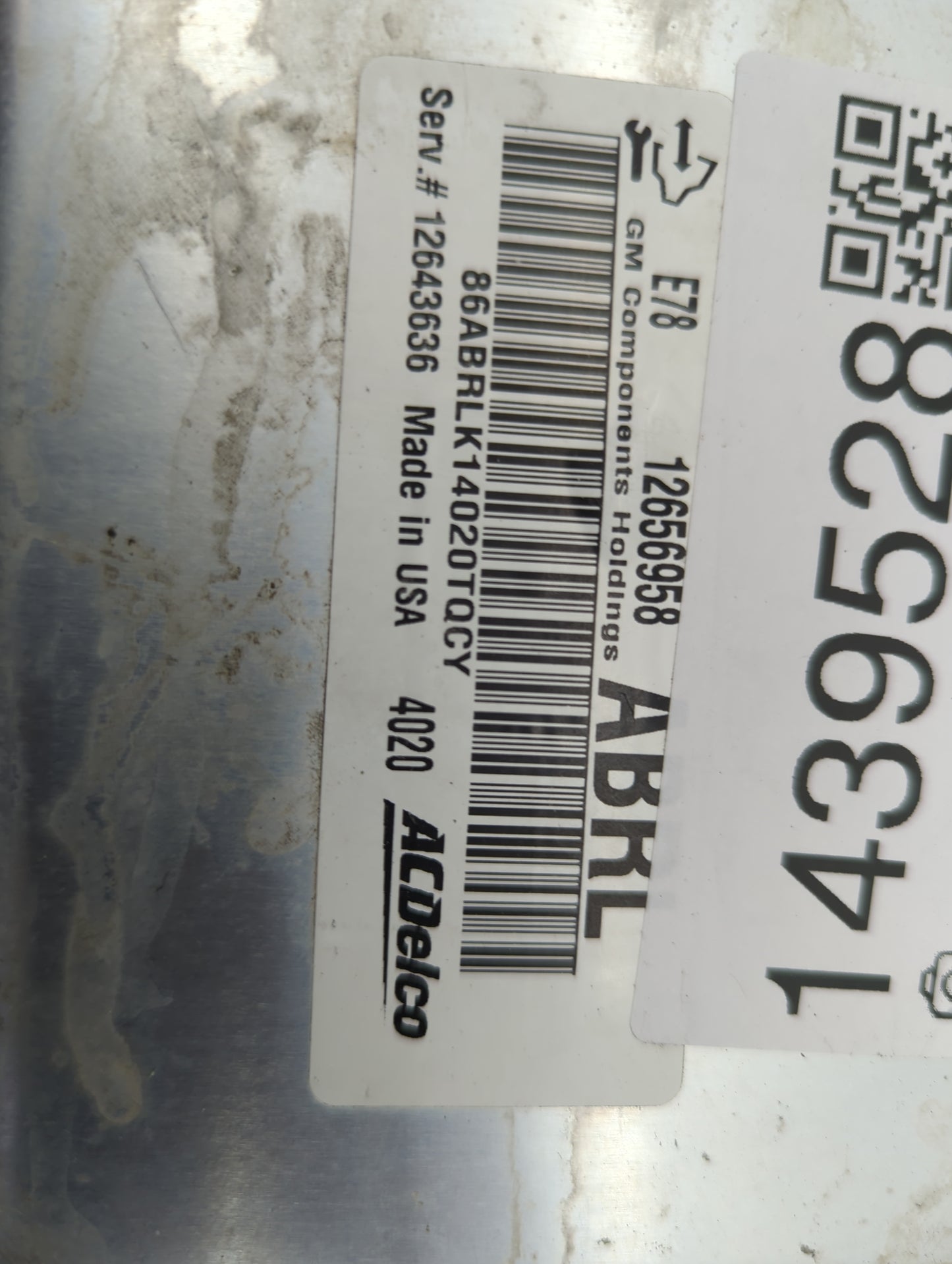 2012-2016 Chevrolet Sonic PCM Engine Control Computer ECU ECM PCU OEM P/N:12656958 12643636 Fits OEM Used Auto Parts - Oemus