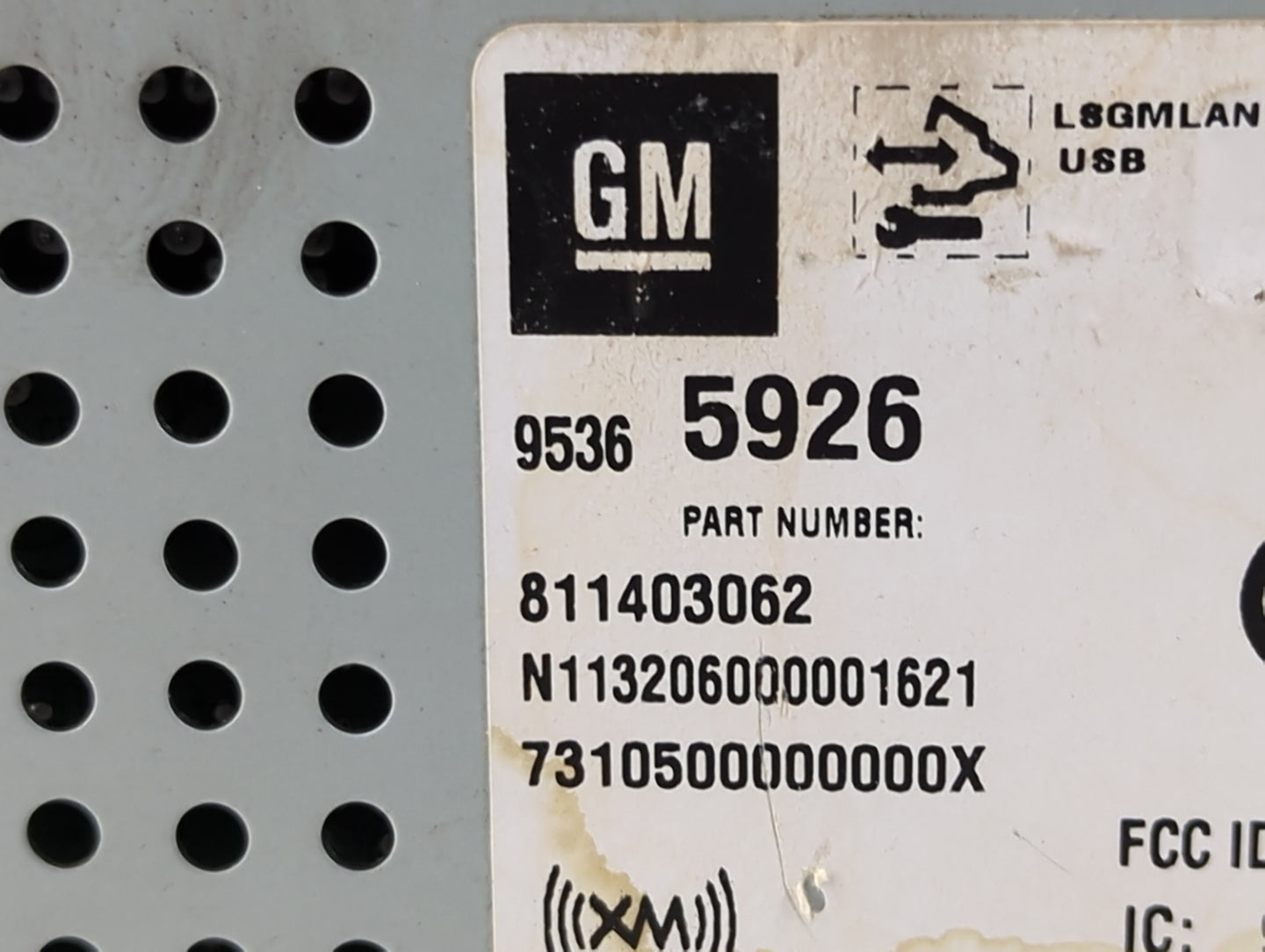 2014 Chevrolet Sonic Radio AM FM Cd Player Receiver Replacement P/N:95365926 Fits OEM Used Auto Parts - Oemusedautoparts1.co