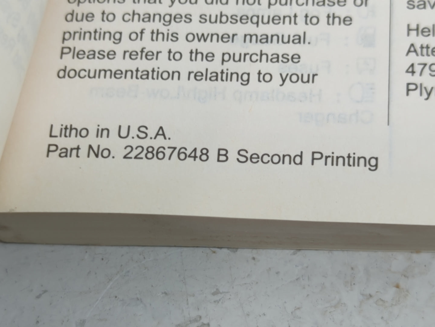 2014 Chevrolet Sonic Owners Manual Book Guide P/N:22867648 OEM Used Auto Parts - Oemusedautoparts1.com