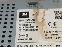 2014 Chevrolet Sonic Radio AM FM Cd Player Receiver Replacement P/N:95365926 811403062 Fits OEM Used Auto Parts - Oemusedaut