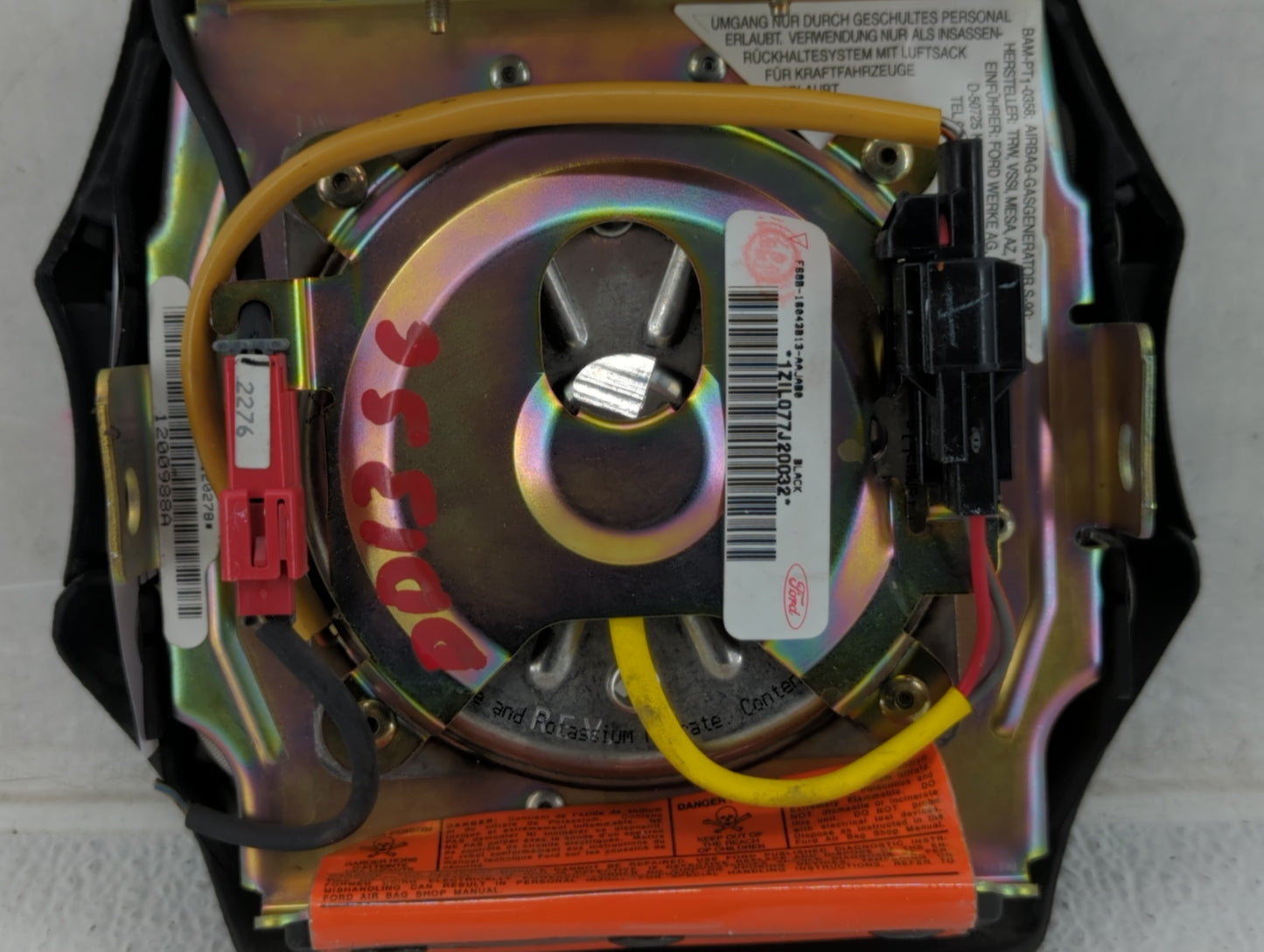 2014-2019 Chevrolet Sonic Air Bag Driver Left Steering Wheel Mounted Fits Fits 2014 2015 2016 2017 2018 2019 OEM Used Auto P