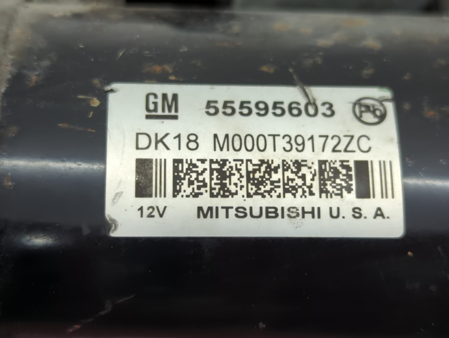 2012-2019 Chevrolet Sonic Car Starter Motor Solenoid OEM P/N:M000T39172ZC 55595603 Fits OEM Used Auto Parts - Oemusedautopar