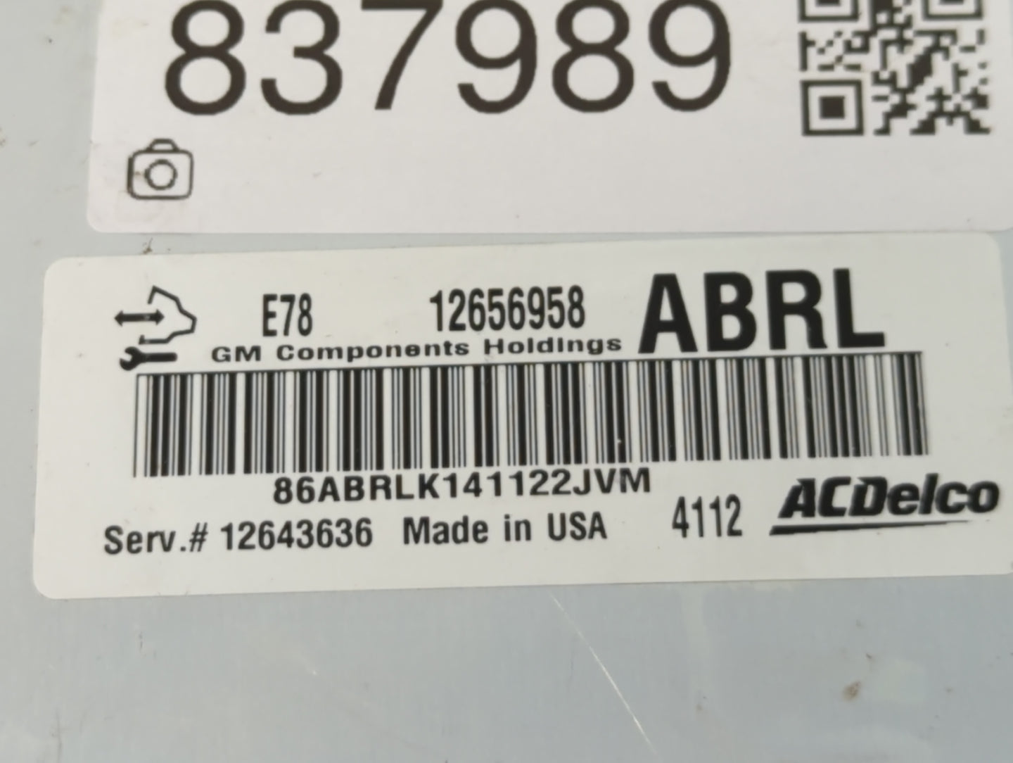 2012-2016 Chevrolet Sonic PCM Engine Control Computer ECU ECM PCU OEM P/N:12656958 E78 Fits Fits 2011 2012 2013 2014 2015 20