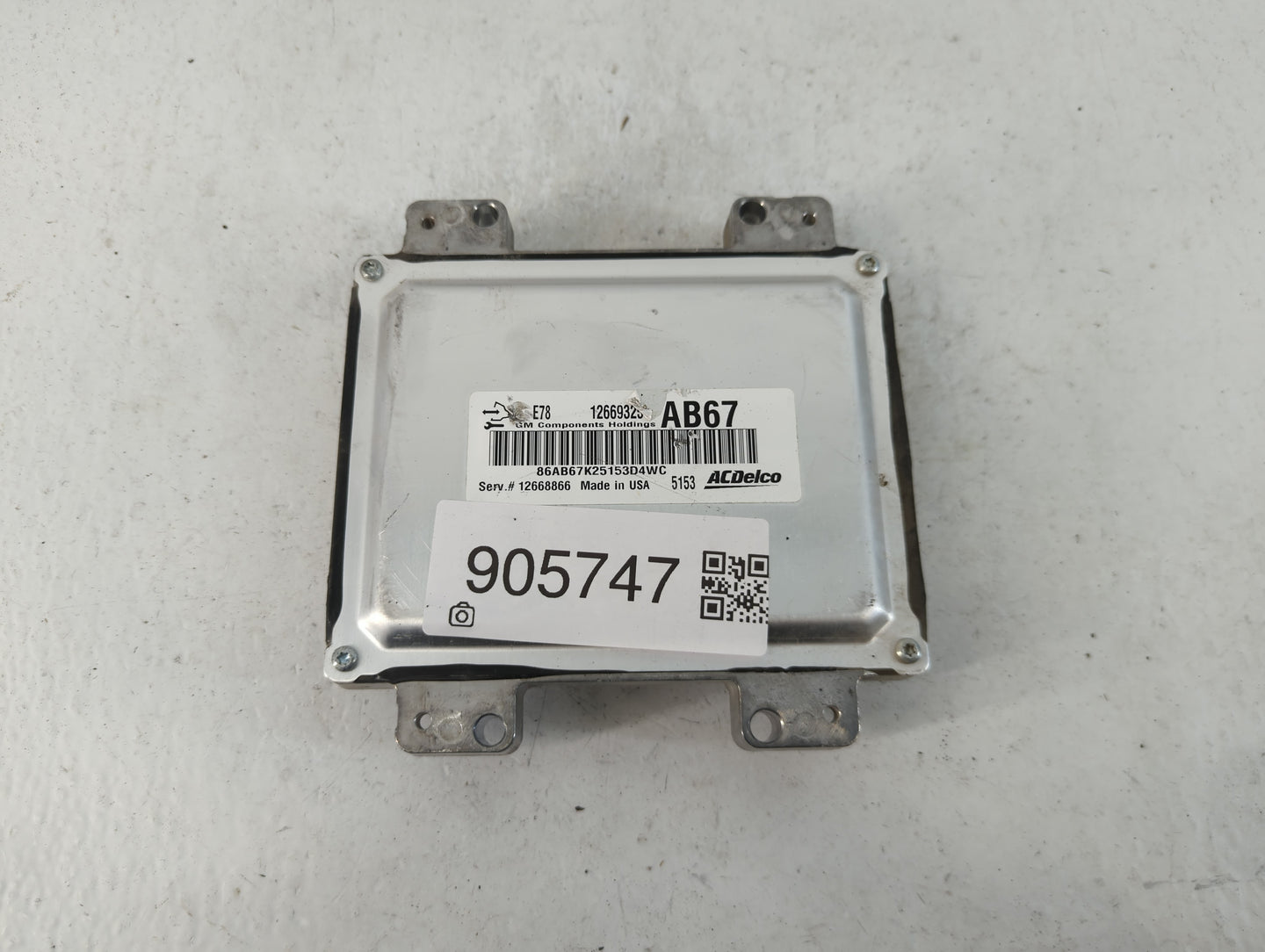 2012-2016 Chevrolet Sonic PCM Engine Control Computer ECU ECM PCU OEM P/N:E78 12656958 Fits Fits 2011 2012 2013 2014 2015 20