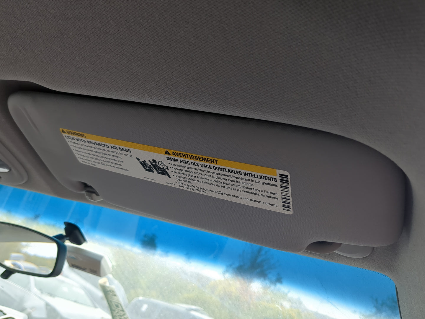 2013-2016 Chevrolet Spark Sun Visor Shade Replacement Passenger Right Mirror Fits Fits 2013 2014 2015 2016 OEM Used Auto Par