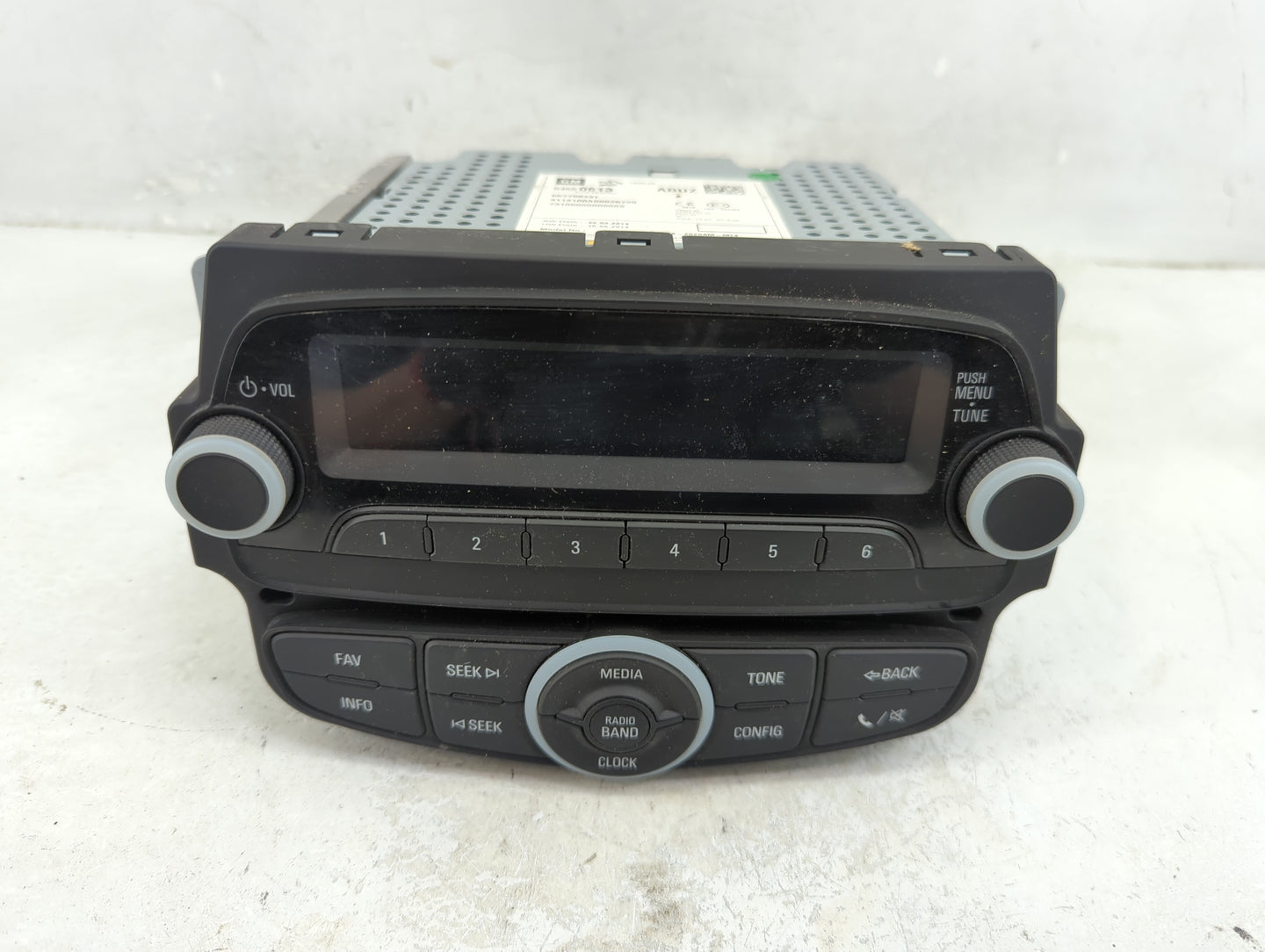 2014-2015 Chevrolet Spark Radio AM FM Cd Player Receiver Replacement P/N:94550613 Fits Fits 2014 2015 OEM Used Auto Parts - 