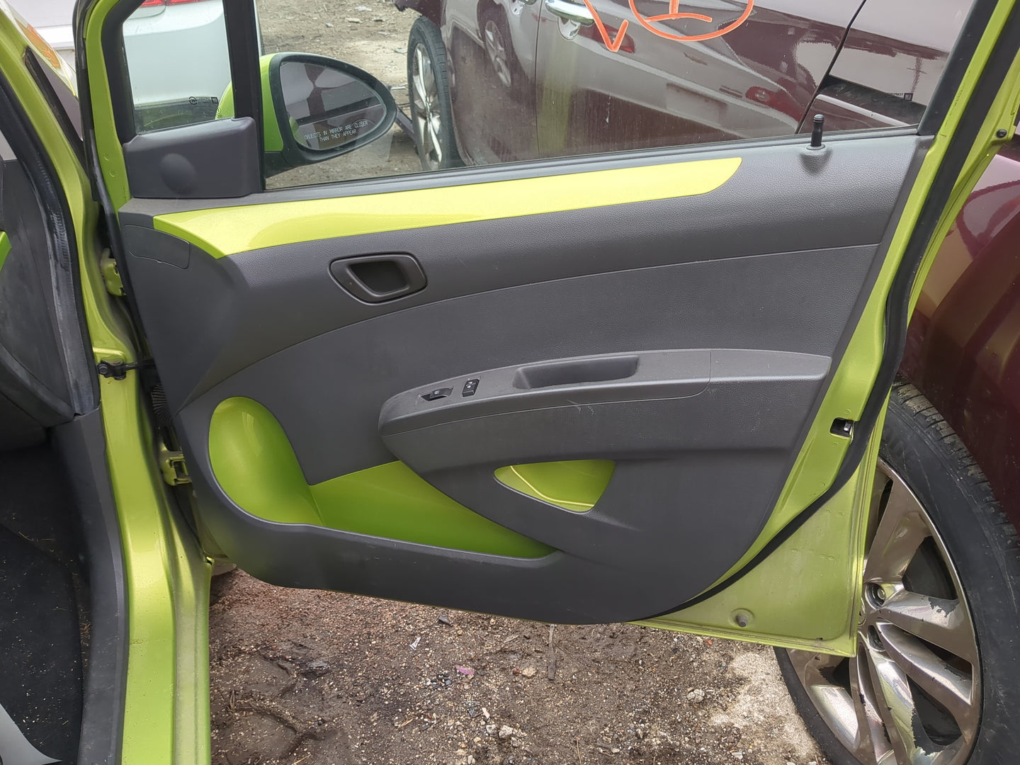 2014 Chevrolet Spark Front Right Passenger Interior Door Panel Trim - Oemusedautoparts1.com