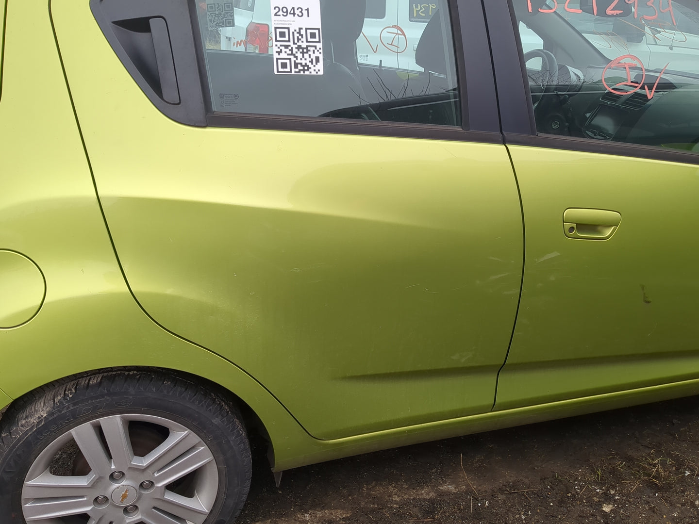 2013-2016 Chevrolet Spark Passenger Rear Door Oem - Oemusedautoparts1.com