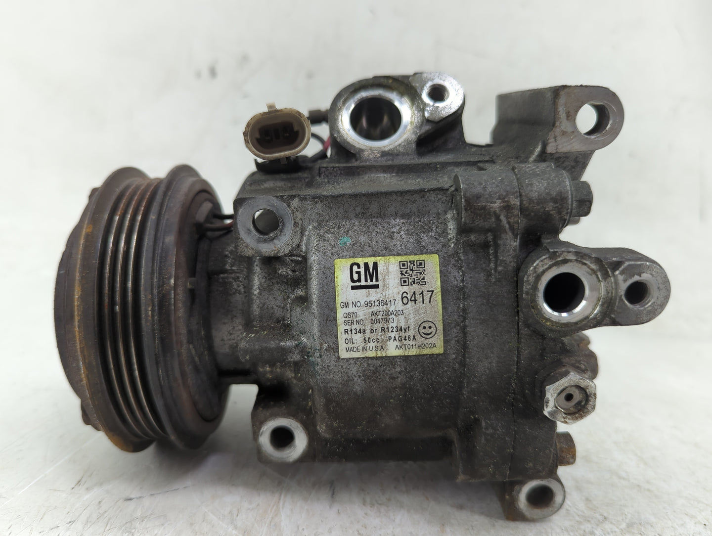 2014-2014 Chevrolet Spark Air Conditioning A/c Ac Compressor Oem - Oemusedautoparts1.com