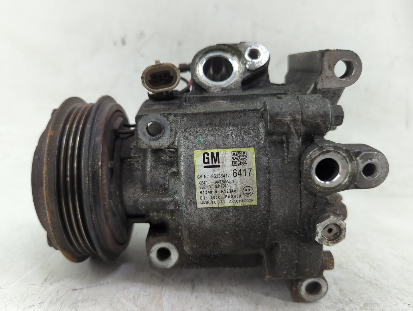 2014-2014 Chevrolet Spark Air Conditioning A/c Ac Compressor Oem - Oemusedautoparts1.com
