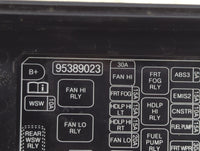 2014 Chevrolet Spark Fusebox Fuse Box Panel Relay Module P/N:95389023 Fits OEM Used Auto Parts - Oemusedautoparts1.com