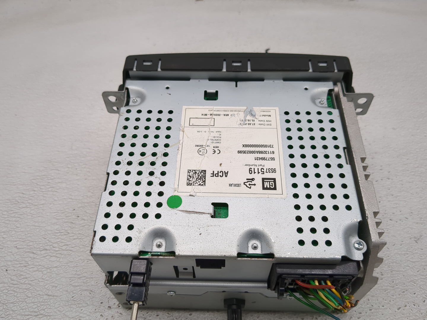 2014-2015 Chevrolet Spark Radio AM FM Cd Player Receiver Replacement P/N:95375119 Fits Fits 2014 2015 OEM Used Auto Parts - 