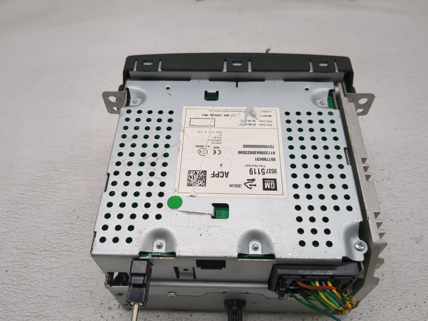 2014-2015 Chevrolet Spark Radio AM FM Cd Player Receiver Replacement P/N:95375119 Fits Fits 2014 2015 OEM Used Auto Parts - 