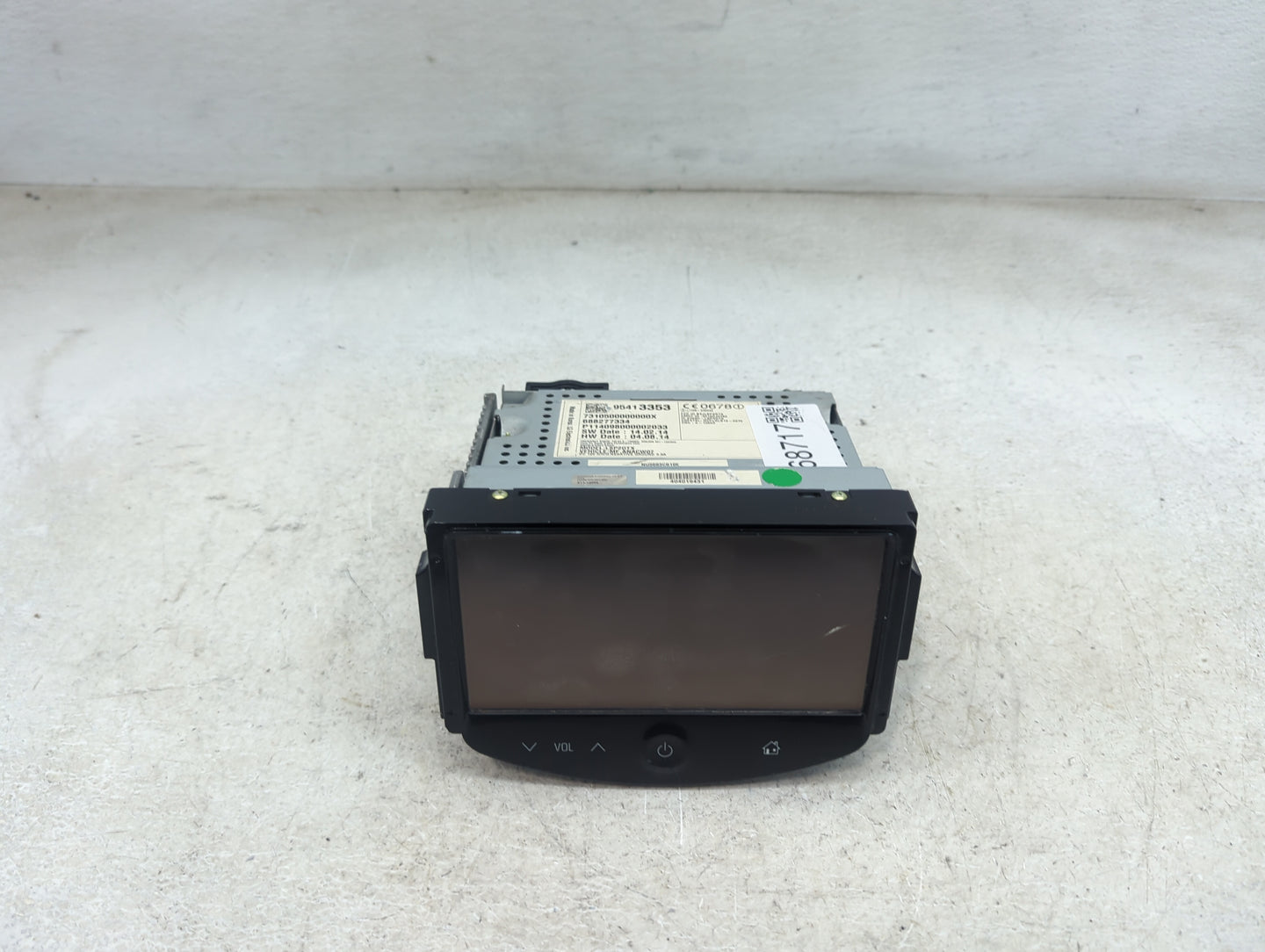 2013-2014 Chevrolet Spark Radio AM FM Cd Player Receiver Replacement P/N:95413353 7310500000000X, 688277334 Fits Fits 2013 2