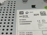 2014-2015 Chevrolet Spark Radio AM FM Cd Player Receiver Replacement P/N:95375119 Fits Fits 2014 2015 OEM Used Auto Parts - 