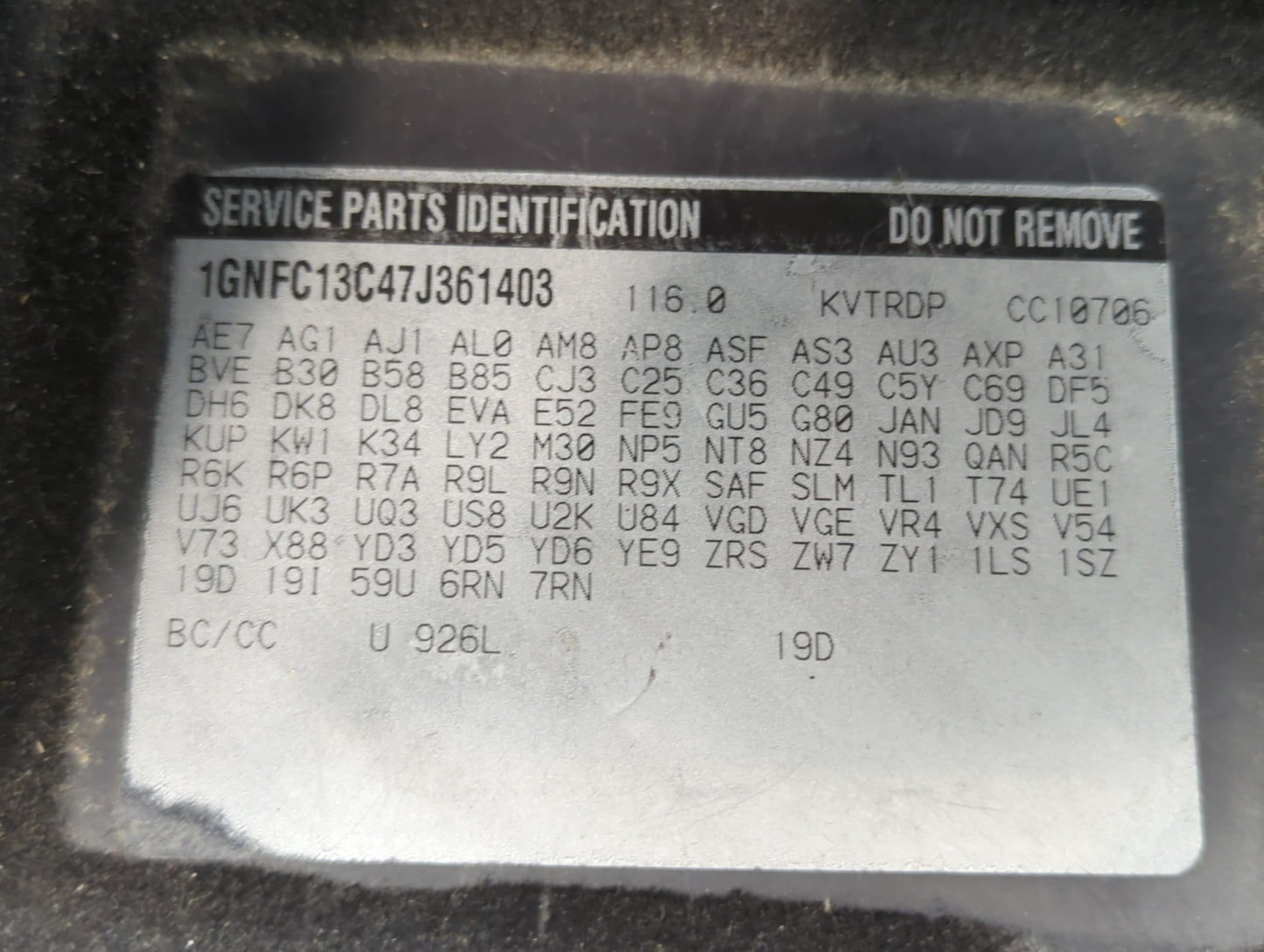 2014 Chevrolet Tahoe Passenger Glove Box Door Storage Compartment Ebony - Oemusedautoparts1.com