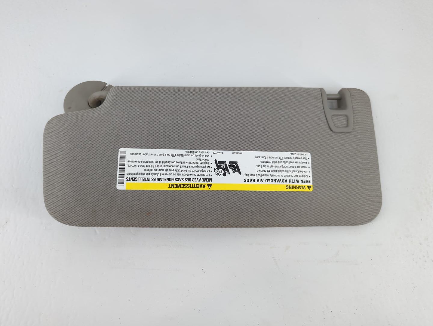 2014 Chevrolet Traverse Sun Visor Shade Replacement Passenger Right Mirror Fits OEM Used Auto Parts - Oemusedautoparts1.com