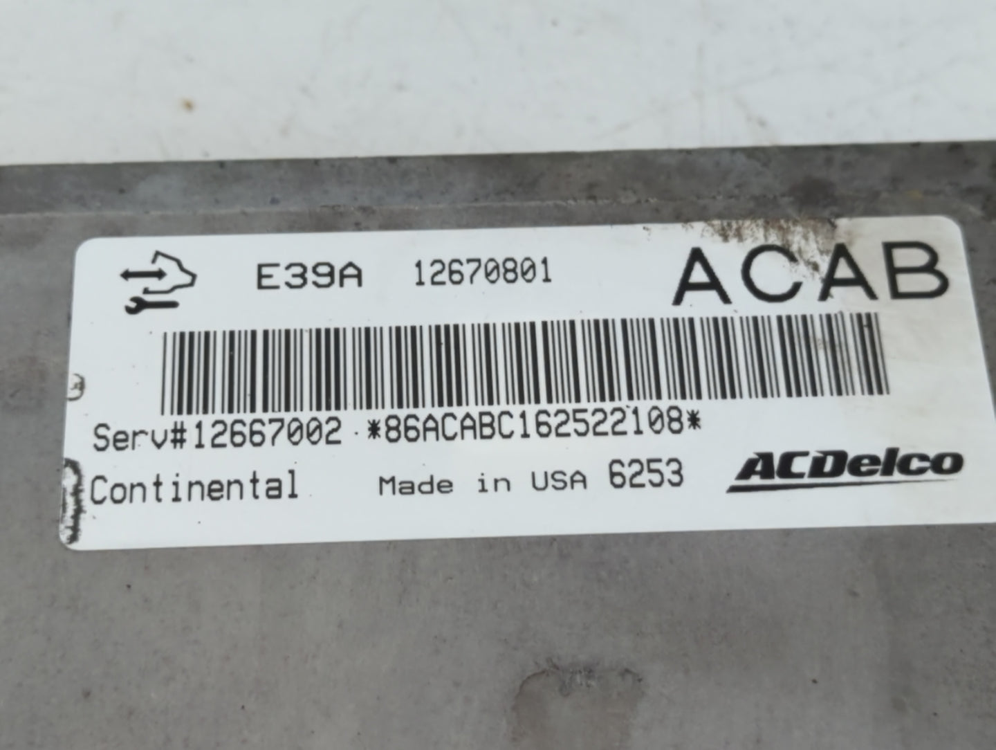 2013-2016 Chevrolet Traverse PCM Engine Control Computer ECU ECM PCU OEM P/N:12670801 Fits Fits 2013 2014 2015 2016 OEM Used