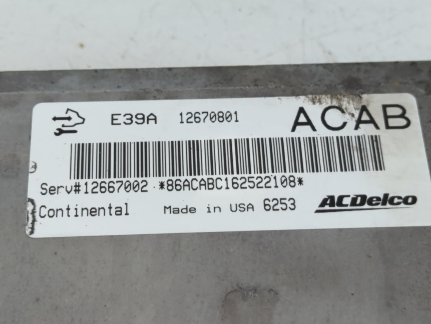 2013-2016 Chevrolet Traverse PCM Engine Control Computer ECU ECM PCU OEM P/N:12670801 Fits Fits 2013 2014 2015 2016 OEM Used