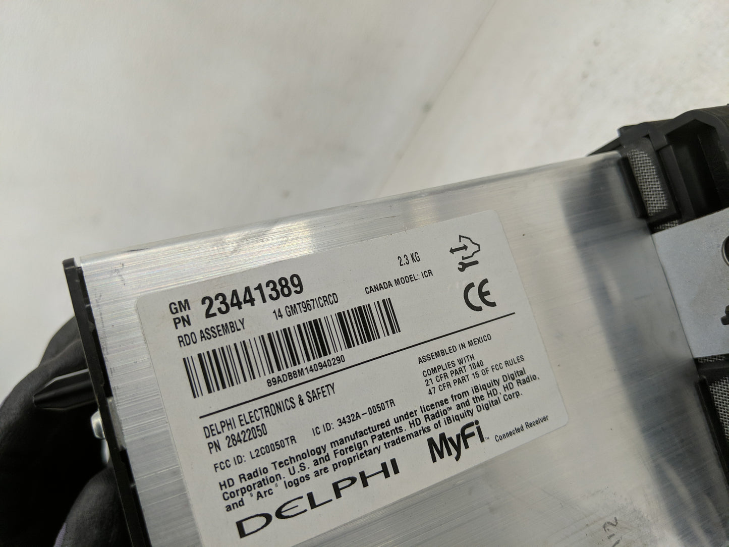 2013-2014 Chevrolet Traverse Radio AM FM Cd Player Receiver Replacement P/N:23441389 Fits Fits 2013 2014 OEM Used Auto Parts