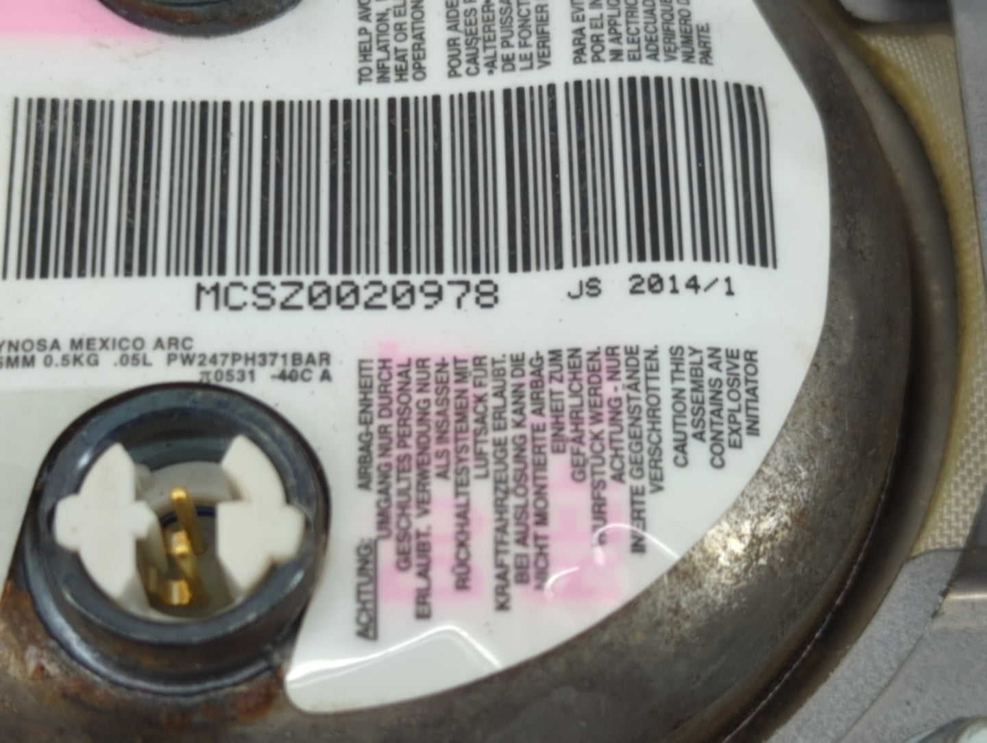 2013-2017 Chevrolet Traverse Air Bag Driver Left Steering Wheel Mounted 1466055 - Oemusedautoparts1.com