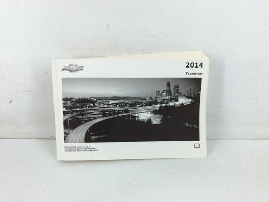 2014 Chevrolet Traverse Owners Manual Book Guide P/N:22867655 A OEM Used Auto Parts - Oemusedautoparts1.com
