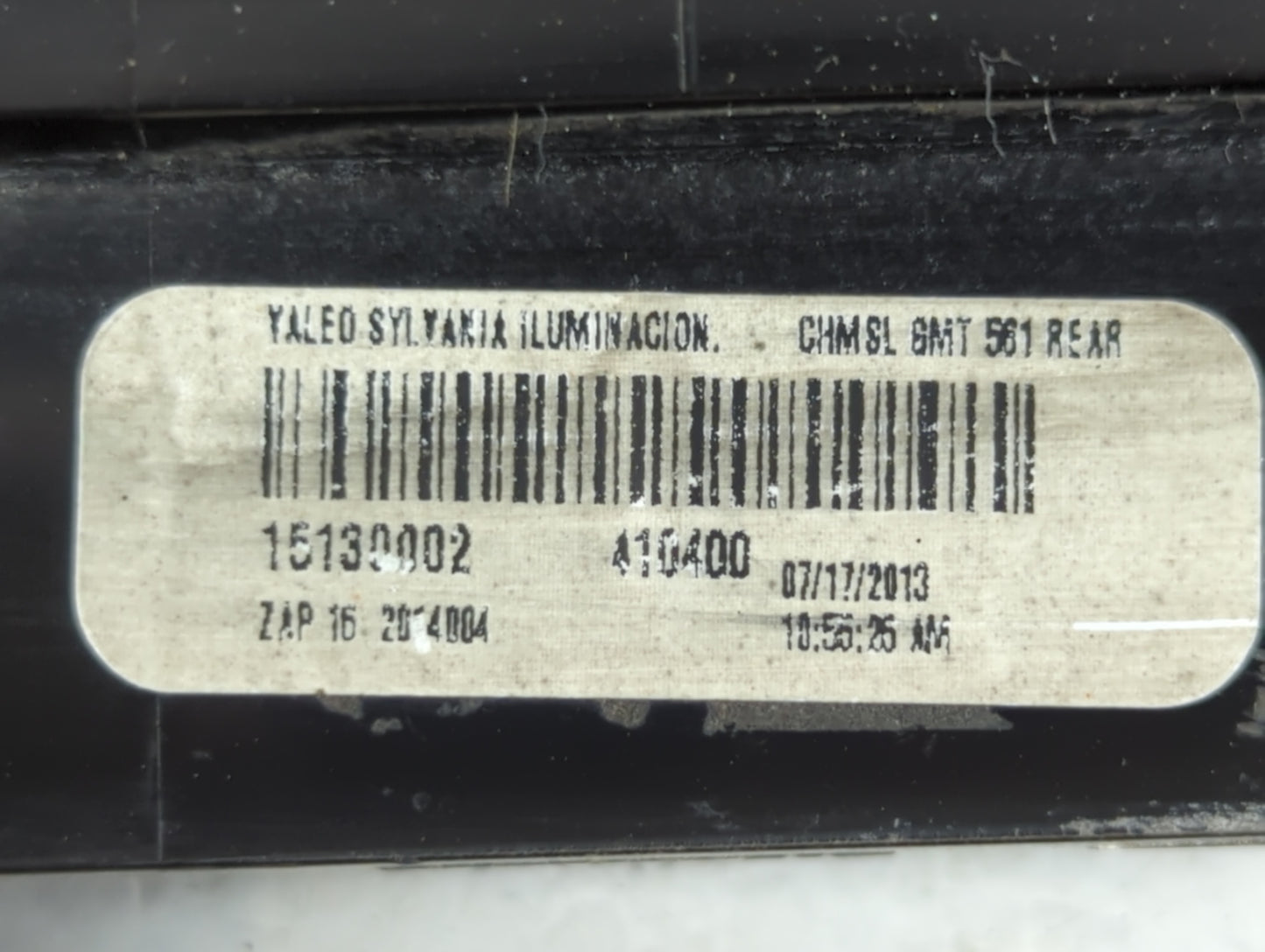 2014 Chevrolet Traverse Third Brake Light Tail Light P/N:15130002 Fits OEM Used Auto Parts - Oemusedautoparts1.com