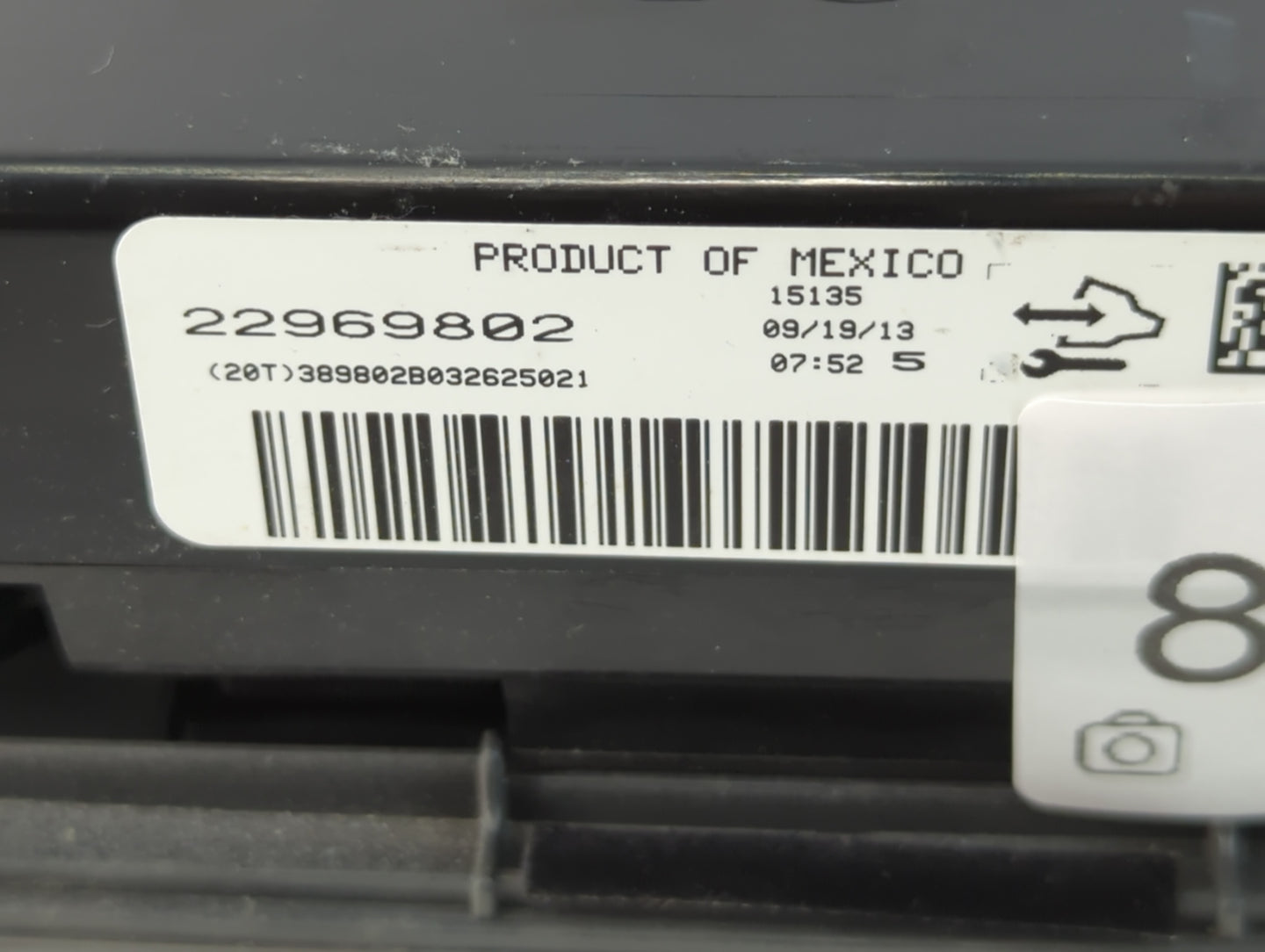 2013-2017 Chevrolet Traverse Climate Control Module Temperature AC/Heater Replacement P/N:22969802 Fits OEM Used Auto Parts 