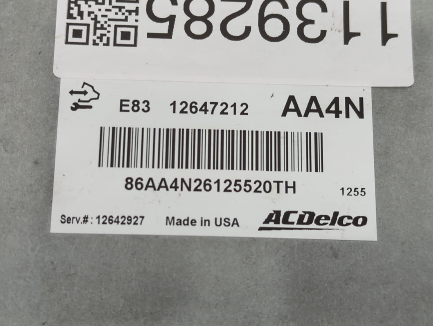 2013-2014 Chevrolet Trax PCM Engine Control Computer ECU ECM PCU OEM P/N:12647212 Fits Fits 2009 2010 2011 2012 2013 2014 OE