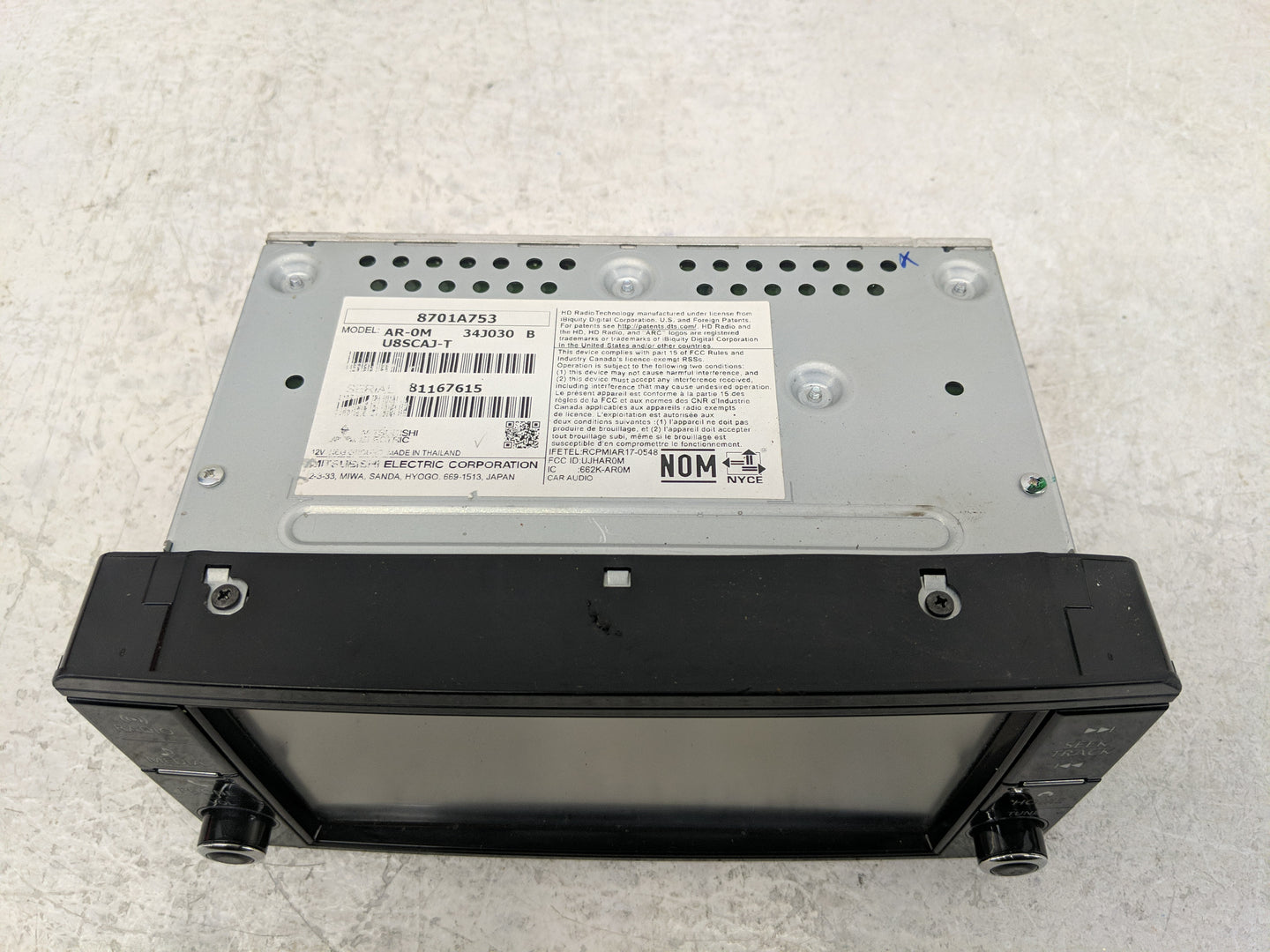 2013-2018 Chevrolet Trax Radio AM FM Cd Player Receiver Replacement P/N:8701A753 Fits Fits 2013 2014 2015 2016 2017 2018 OEM