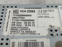 2013-2014 Chevrolet Trax Radio AM FM Cd Player Receiver Replacement P/N:95382593 688277334 Fits Fits 2013 2014 OEM Used Auto