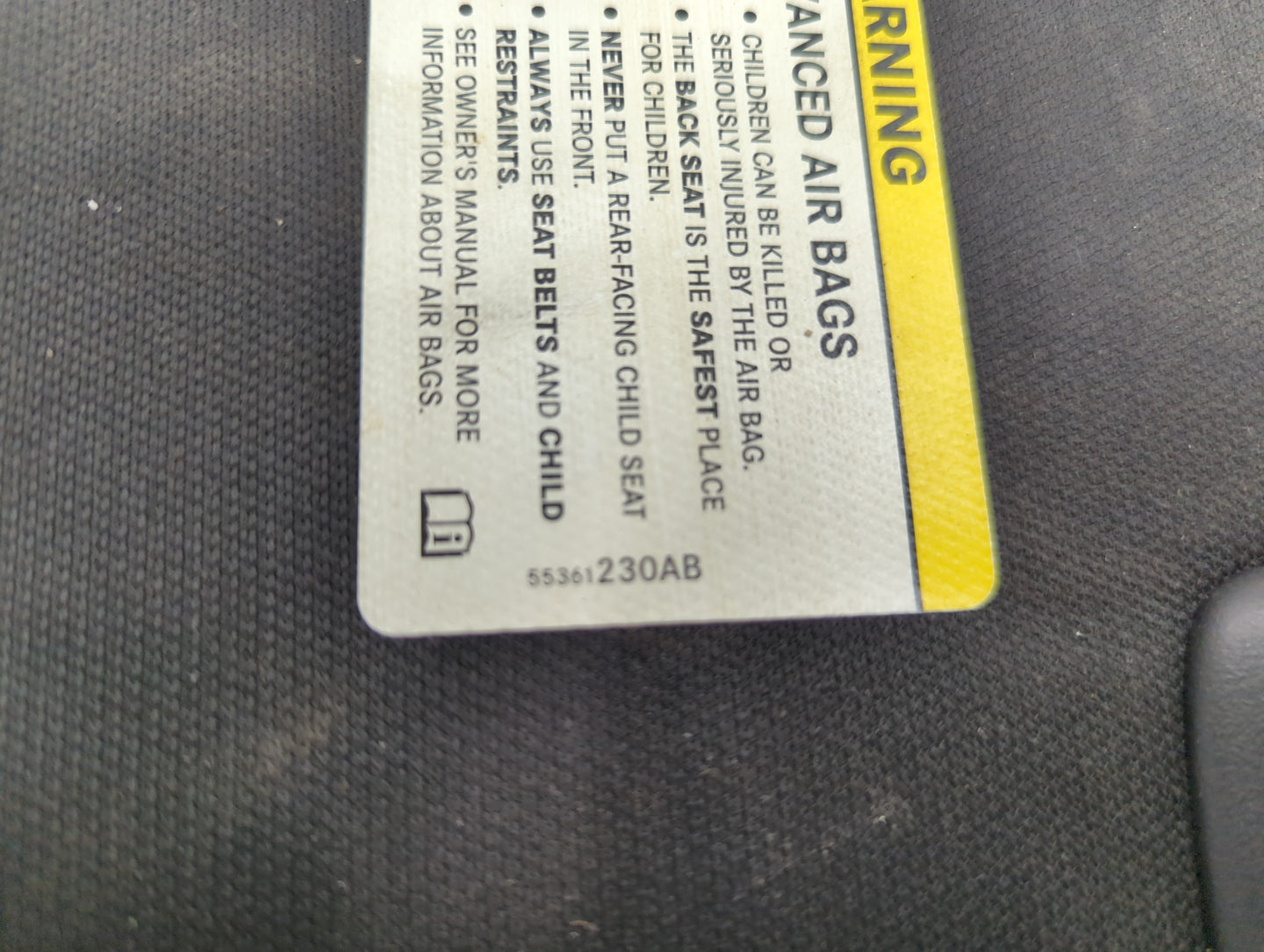 2011-2014 Chrysler 200 Sun Visor Shade Replacement Driver Left Mirror Fits Fits 2011 2012 2013 2014 OEM Used Auto Parts - Oe