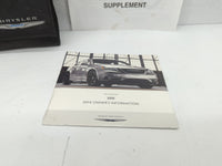 2014 Chrysler 200 Owners Manual Book Guide OEM Used Auto Parts - Oemusedautoparts1.com